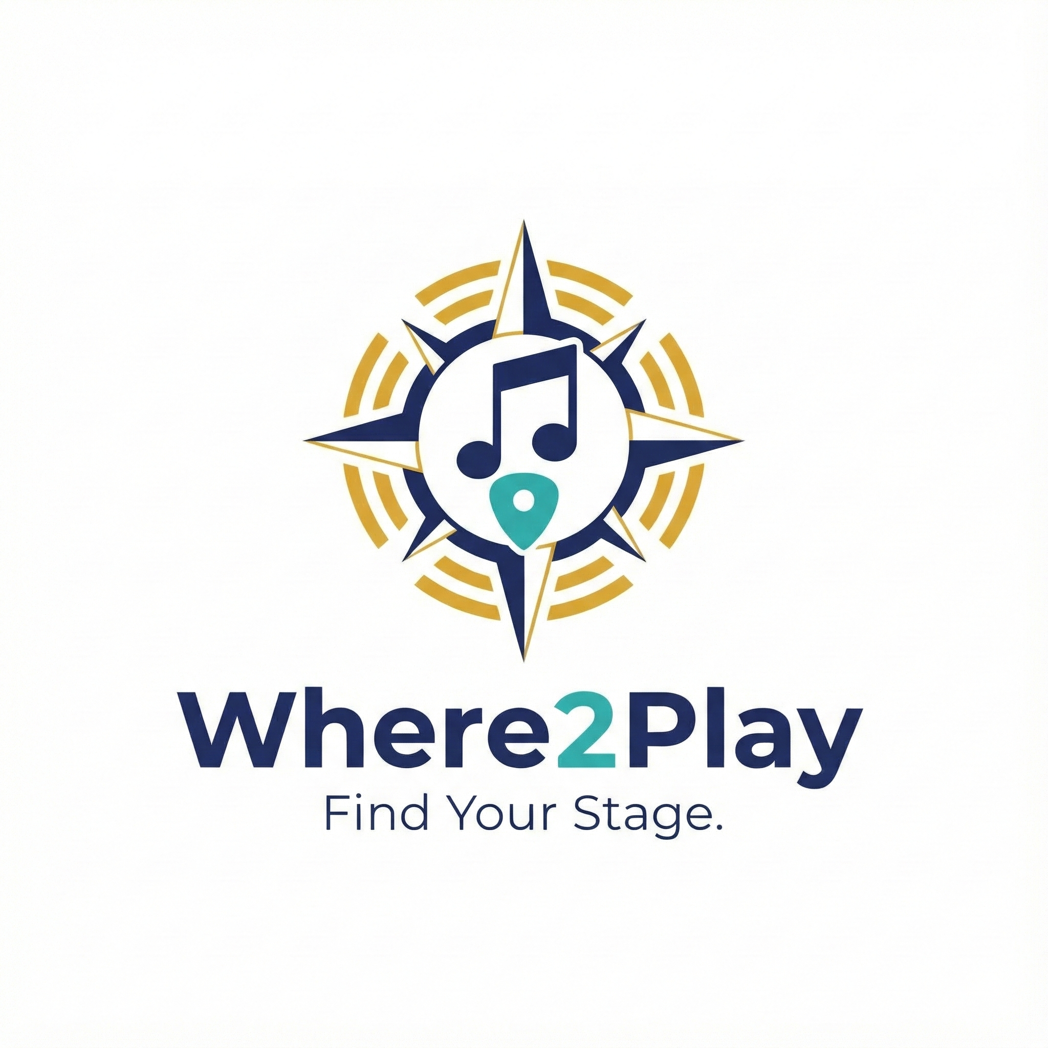 A picture of music notes inside a compass